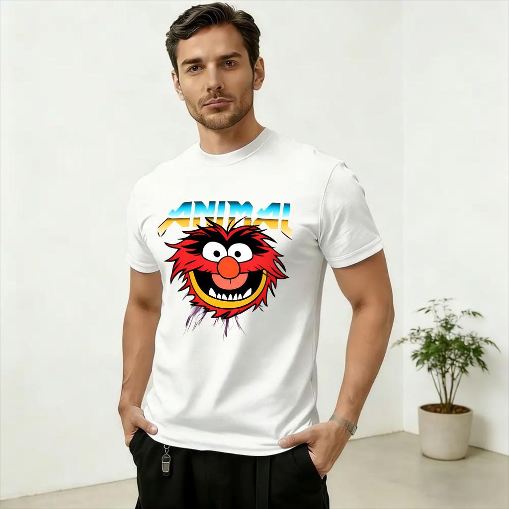 Unisexs TShirts MMuppets Animal Funny 100 Cotton Tee Shirt Short Sleeve T Shirt Crew Neck Clothing Gift Idea