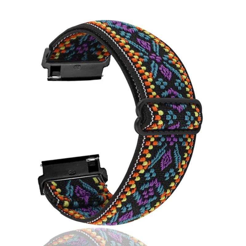 20mm 22mm Nylon Strap For Amazfit T-Rex3 Pro/Active 3-2/Max/Bip 6-5 Braided Bracelet Redmi Watch 5 Lite/Active Xiaomi Wtch S5-4
