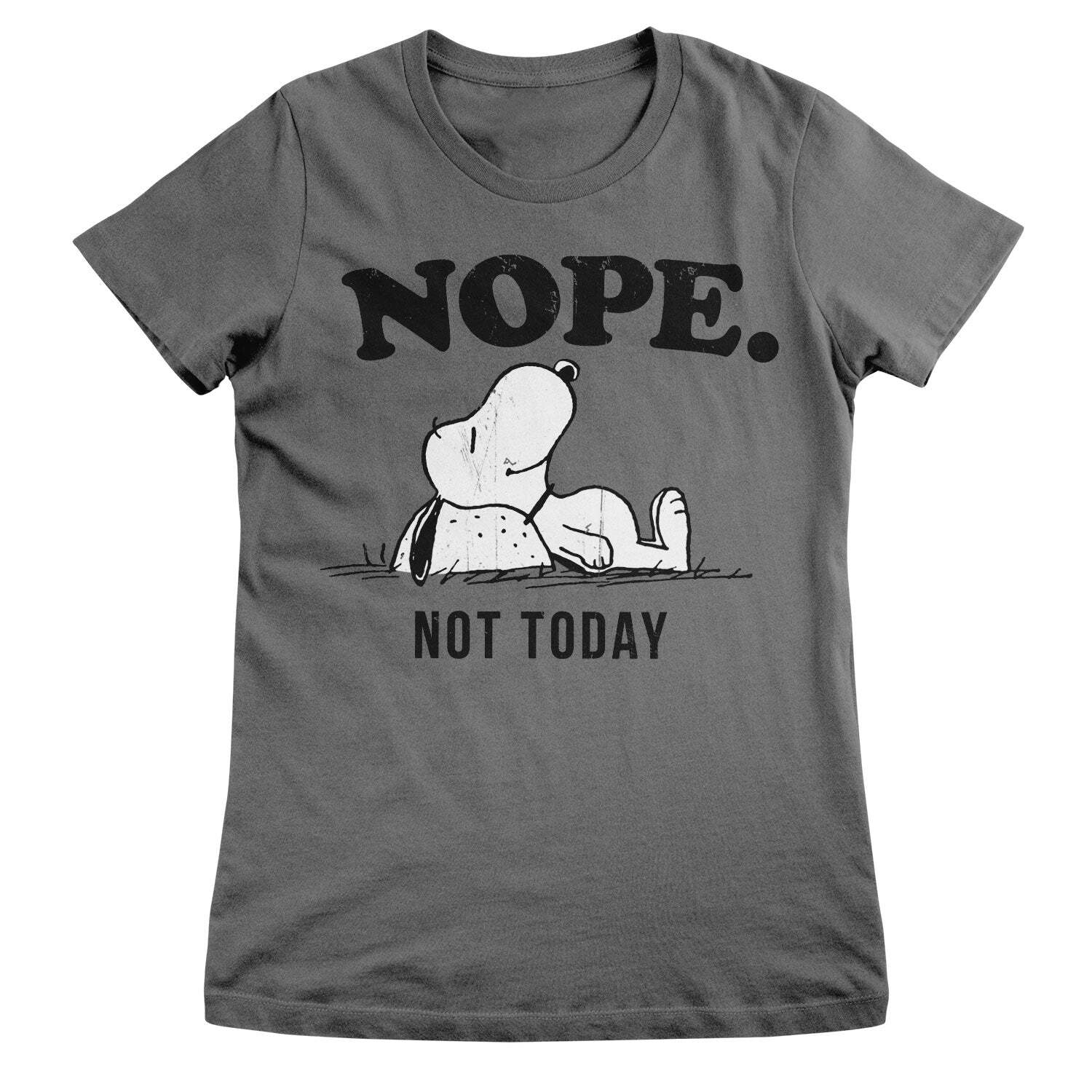 Officially Licensed Peanuts Nope Not Today Women T-Shirt M