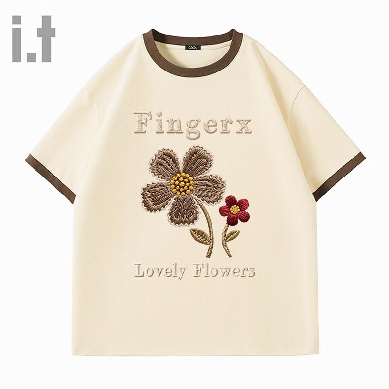 Женская летняя хлопковая футболка Fingercroxx с контрастным принтом S