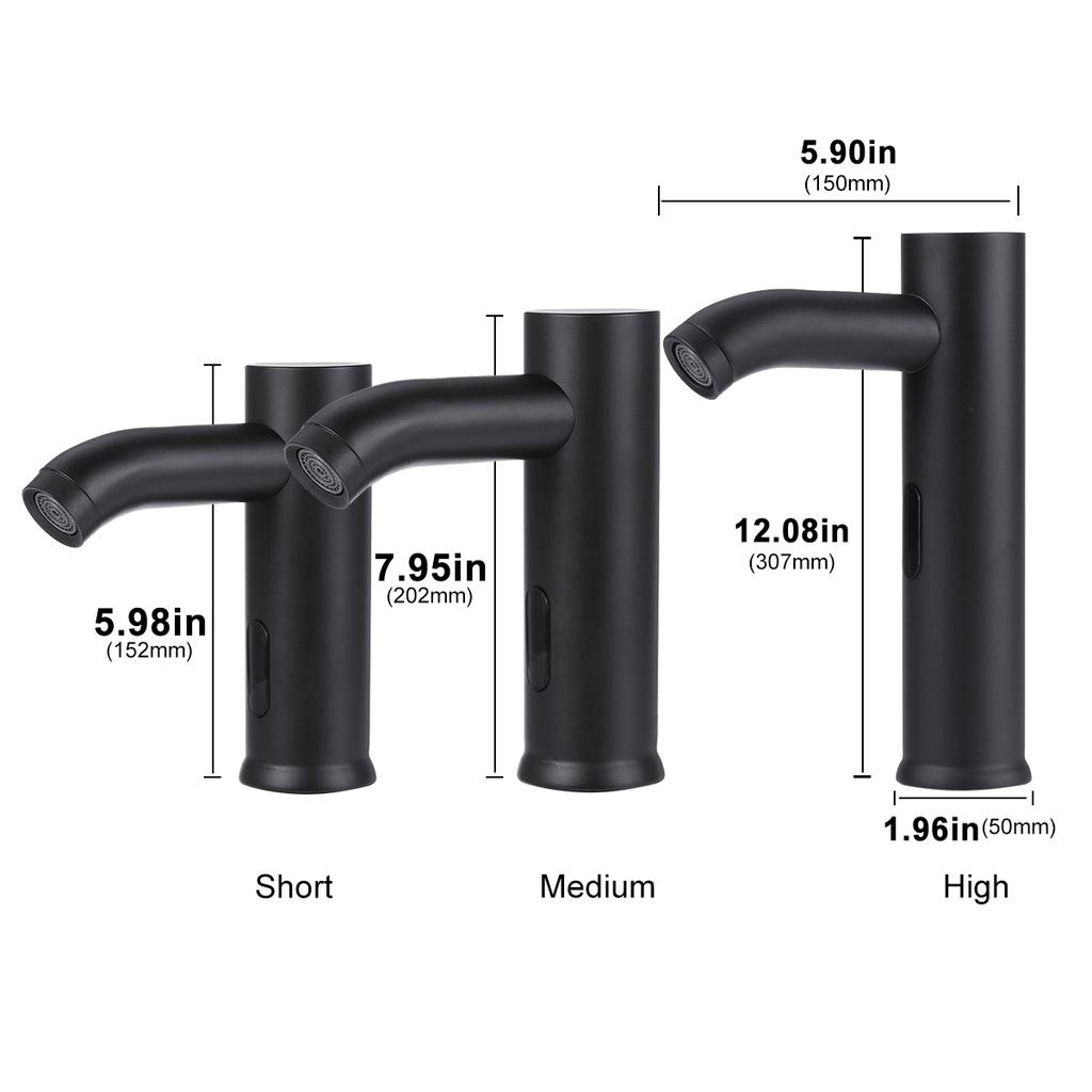 DC6V Sink Faucets Automatic Infrared Sensor Faucet Water Tap Deck Mount Smart Touch Hands Free Inductive Water Tap Kitchen
