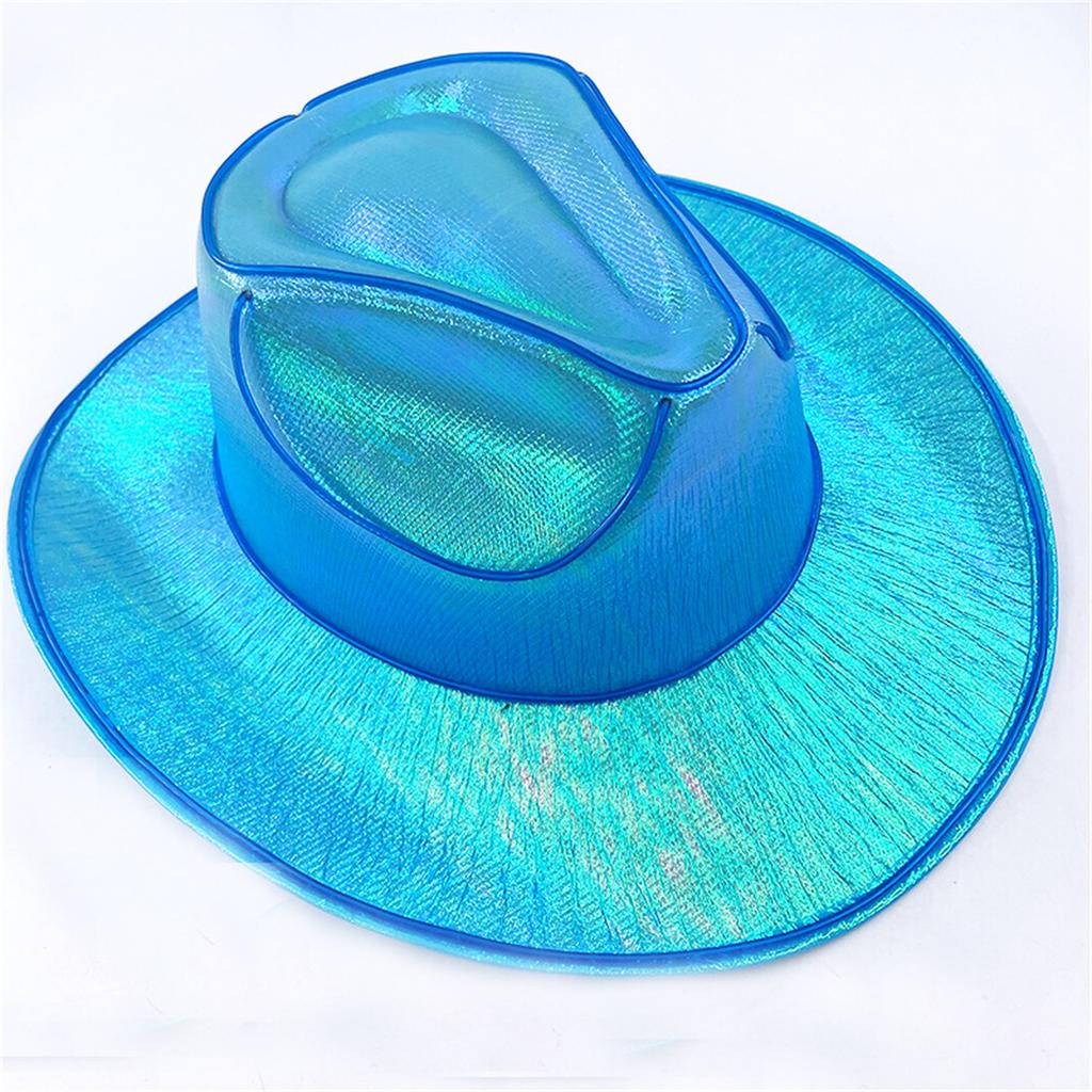 Glittery Hat LED Light Up Cowboys Hat Rhinestone For Cowboys And Cowgirls Battery-operated Cowboys Hat For Parties Christmas Birthdays Costume
