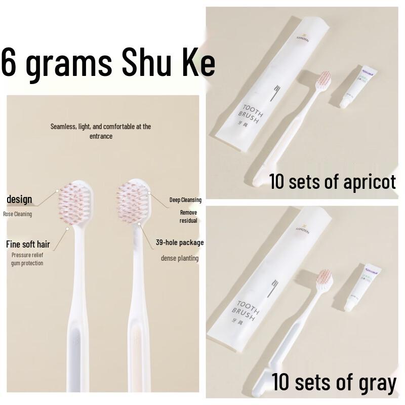 Disposable Toothbrush & Saky Toothpaste Set