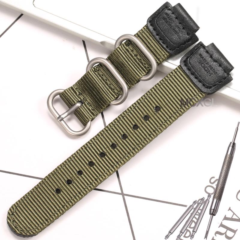 Watchband for Casio G-Shock GA100/110/120/150/200/400 GD-100/110/120 DW-5600 GW-6900 Bracelet 16mm Nylon Strap