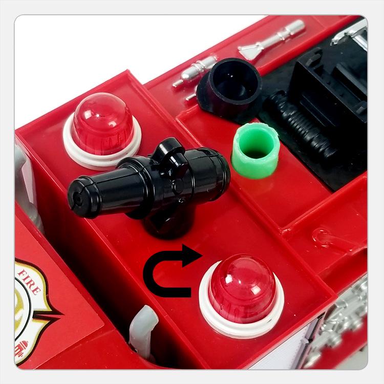 Remote Control Fire Truck Toy with Sound, Lights, and Water Spraying Feature