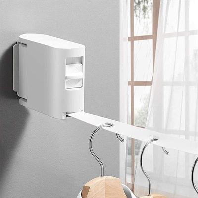 Mini Invisible Clothesline Plastic Anti-slip Windproof Cool Clothes with Outdoor Folding Hanging Clothes Artifact