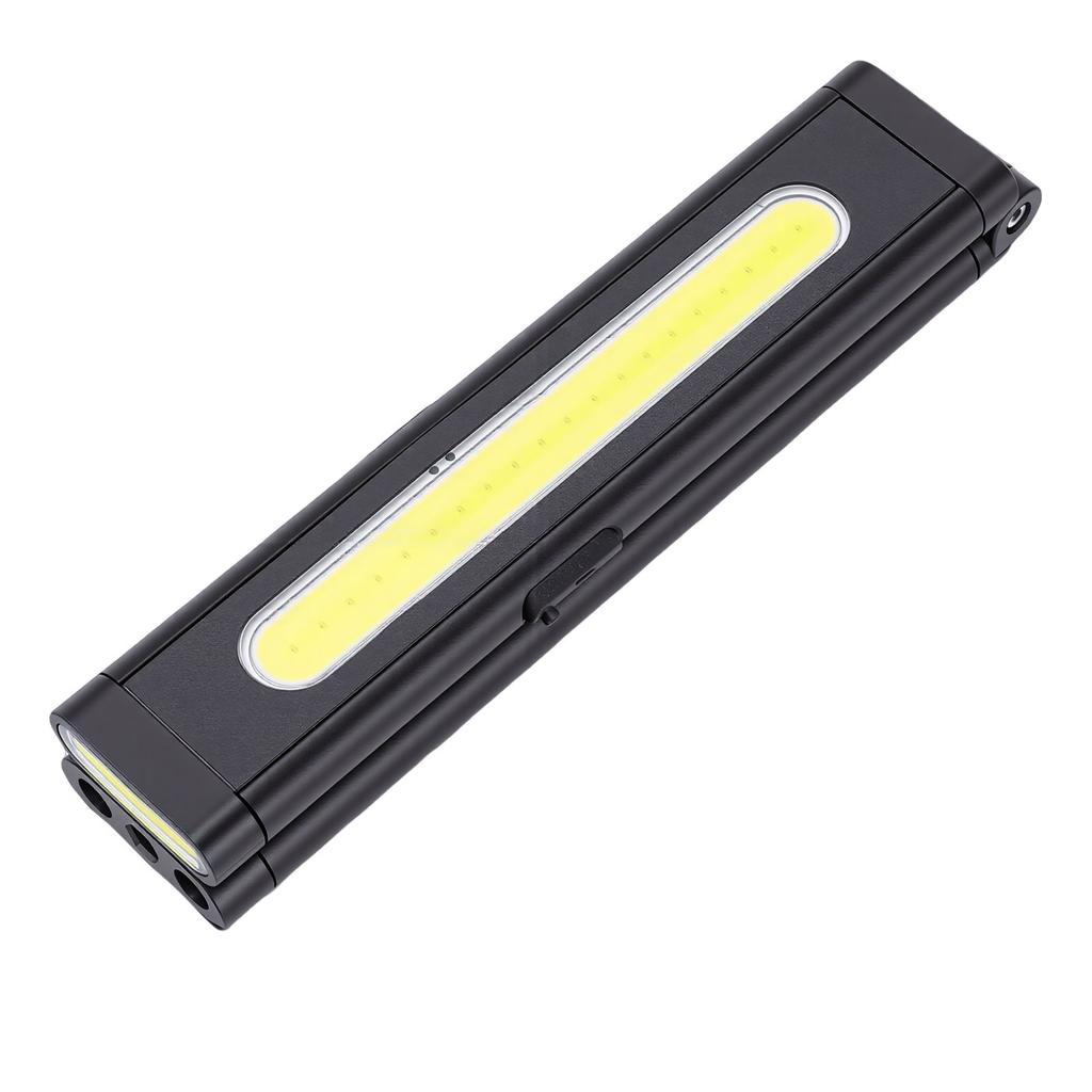 COB LED Work Light with Magnetic Base Ruler Rechargeable Portable Pocket Pen Flashlight for Inspection Auto Repair