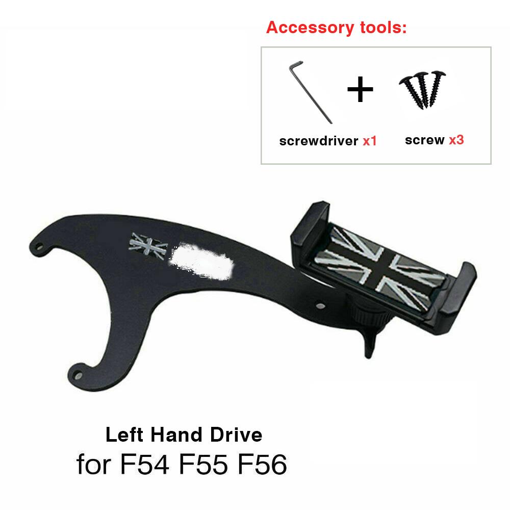 

Mobile phones Holder Bracket Wide range of angle adjustment rotating For MINI cooper Countryman R55 R56 R57 F54 F55 F56 F60 серый