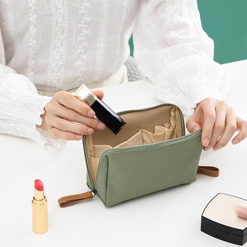 Makeup Bag For Purse Portable Waterproof Cosmetic Bag Lipstick Storage Travel Zipper Pouch For Women Toiletry Organizer Case