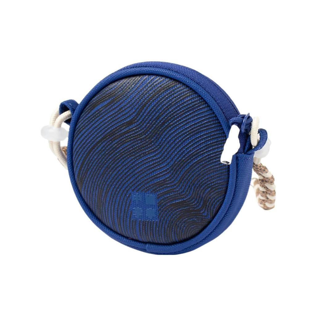 Li-Ning Sports Fashion Series Logo Print Round Fabric Shoulder Crossbody Bag Unisex Bags Blue ABDR054-2