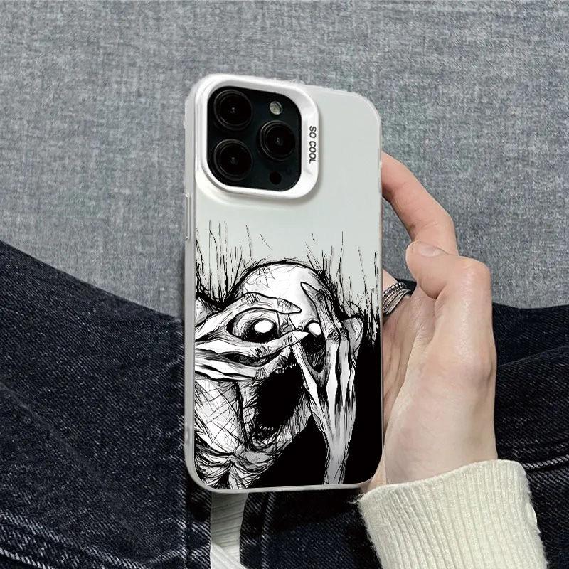 Terrifying Skull Images Phone Case For IPhone 16 15 14 13 12 11 Pro Max Matte Hard Back Cover For Iphone 16 Pro 16E Case Cover