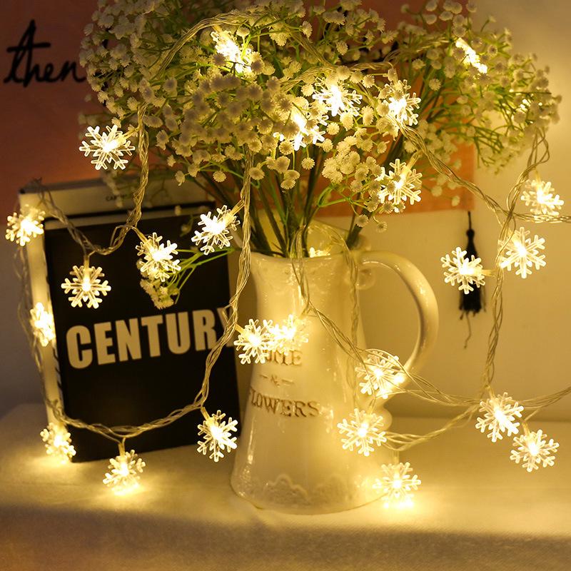 LED Snowflake String Lights for Wedding, Holiday, and Christmas Tree Ornaments
