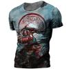 Trend Japanese Samurai Graphics T-shirts Summer Fashion Short Sleeve Mens Kids 3D Printed T Shirts Casual Loose Harajuku Tees