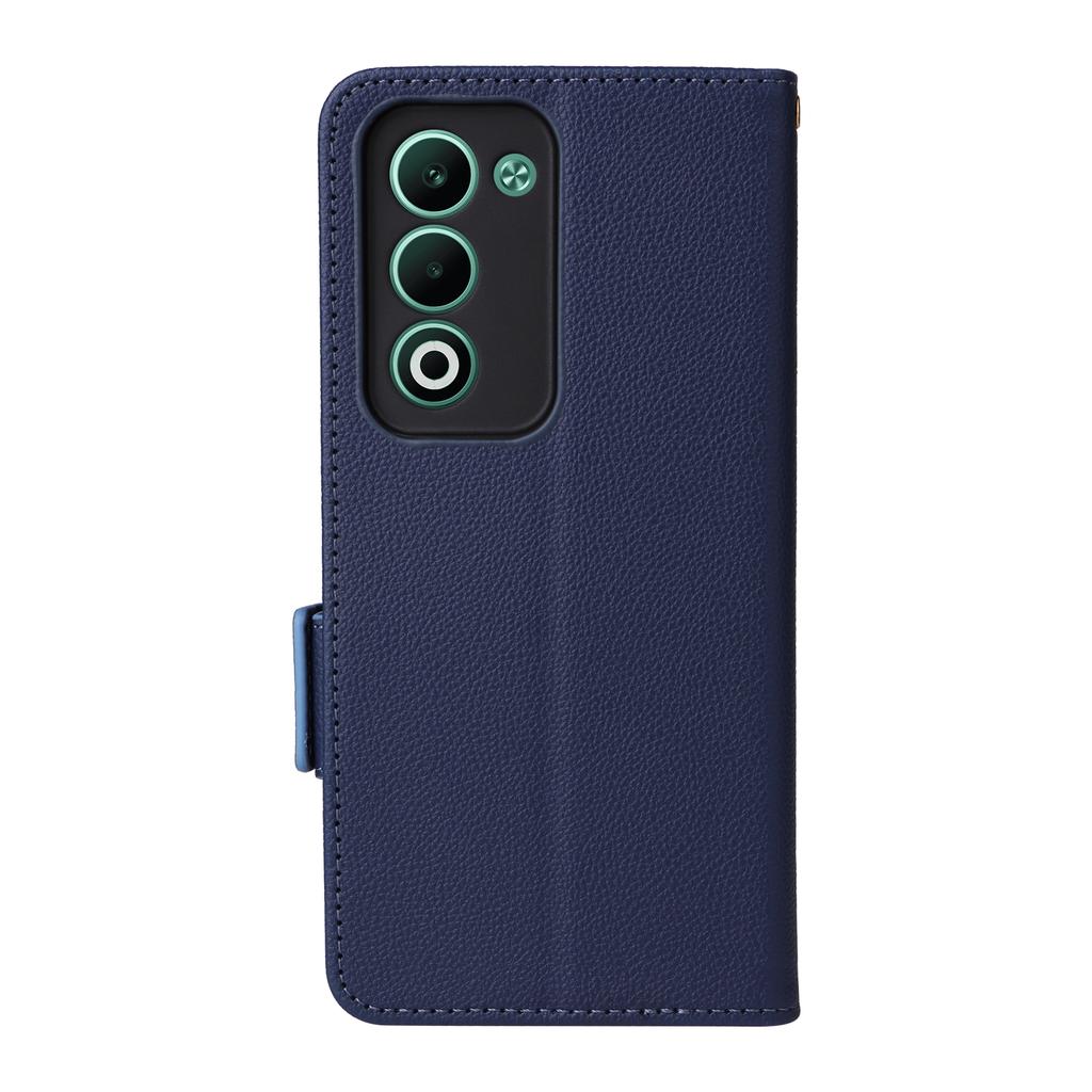 For Oppo A5 5G/4G/A5m Etui med Håndleddsstropp Litchi Tekstur PU Lær Lommebok Telefondeksel