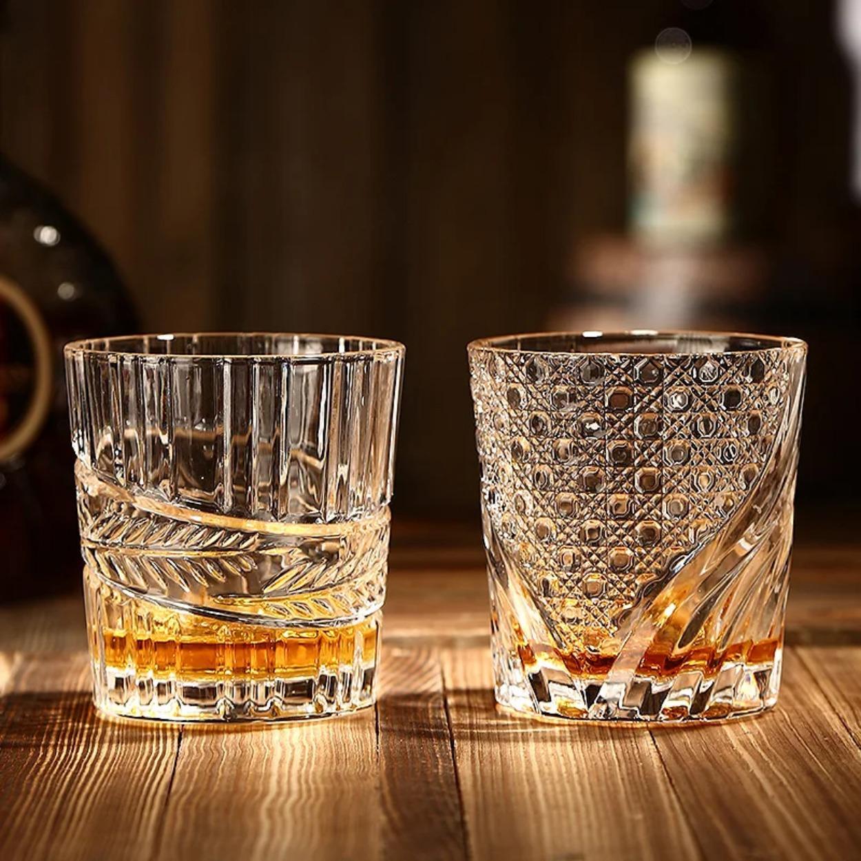 

Creative Whisky Glasses, Thick Bottom Old Fashioned Rock Drinking Glassware, Scotch Whisky, Bourbon, Cocktails