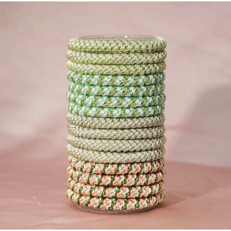15pz Elastici per Capelli Alta Elasticità Stile Erling Haaland, Nuovi Colori Estivi Coordinati Accessori per Capelli Versatili Premium Porta Coda