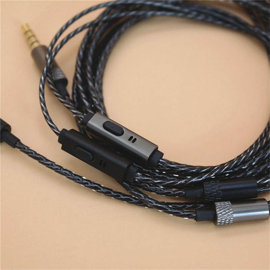 Earphone Cable Headphone Audio Cables for iphone with 3.5mm Jack DIY with Microphone Repair Replacement Headphone Earphone Cable