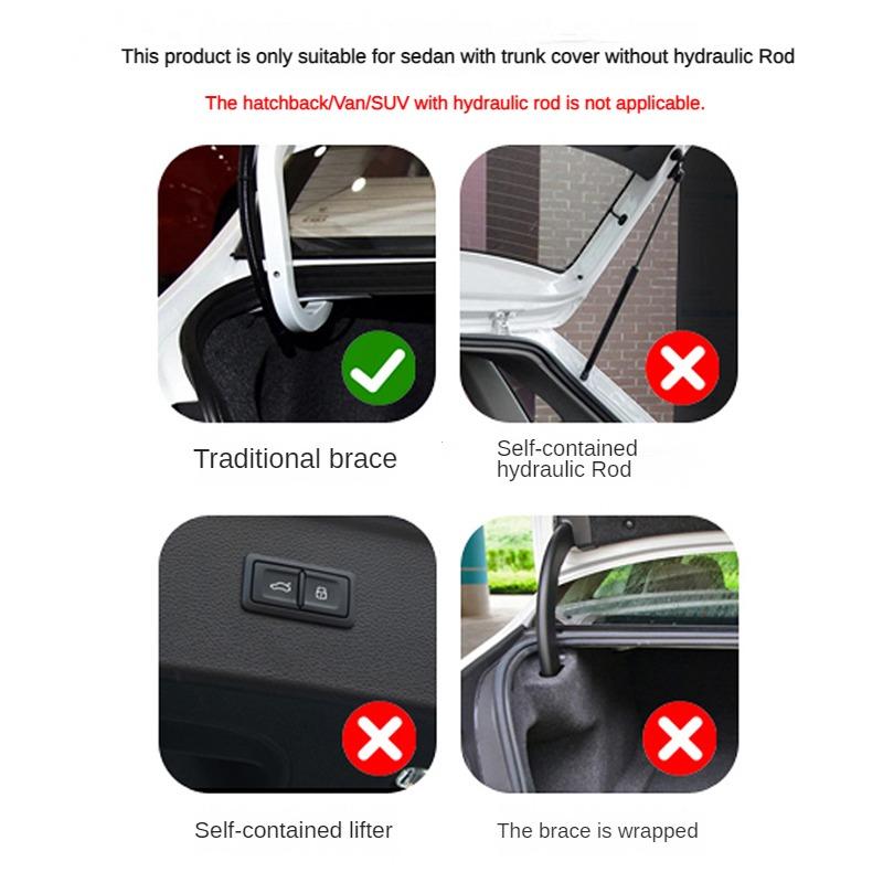 2Pcs Car Boot Lid Lifting Spring Trunk Spring Lifting Device Car Accessories Car Trunk Lifter Trunk Lid Automatically Open