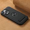 For iPhone 15 14 13 12 Pro Max Leather Case, [Compatible with Mag-safe] Built-in Invisible Stand Protective Slim Kickstand Cover