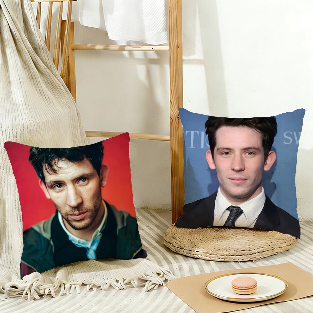 Josh Oconnor Cushion Cover Washable Linen Pillowcase Soft For Daily Sofa Bed Home Room Decor
