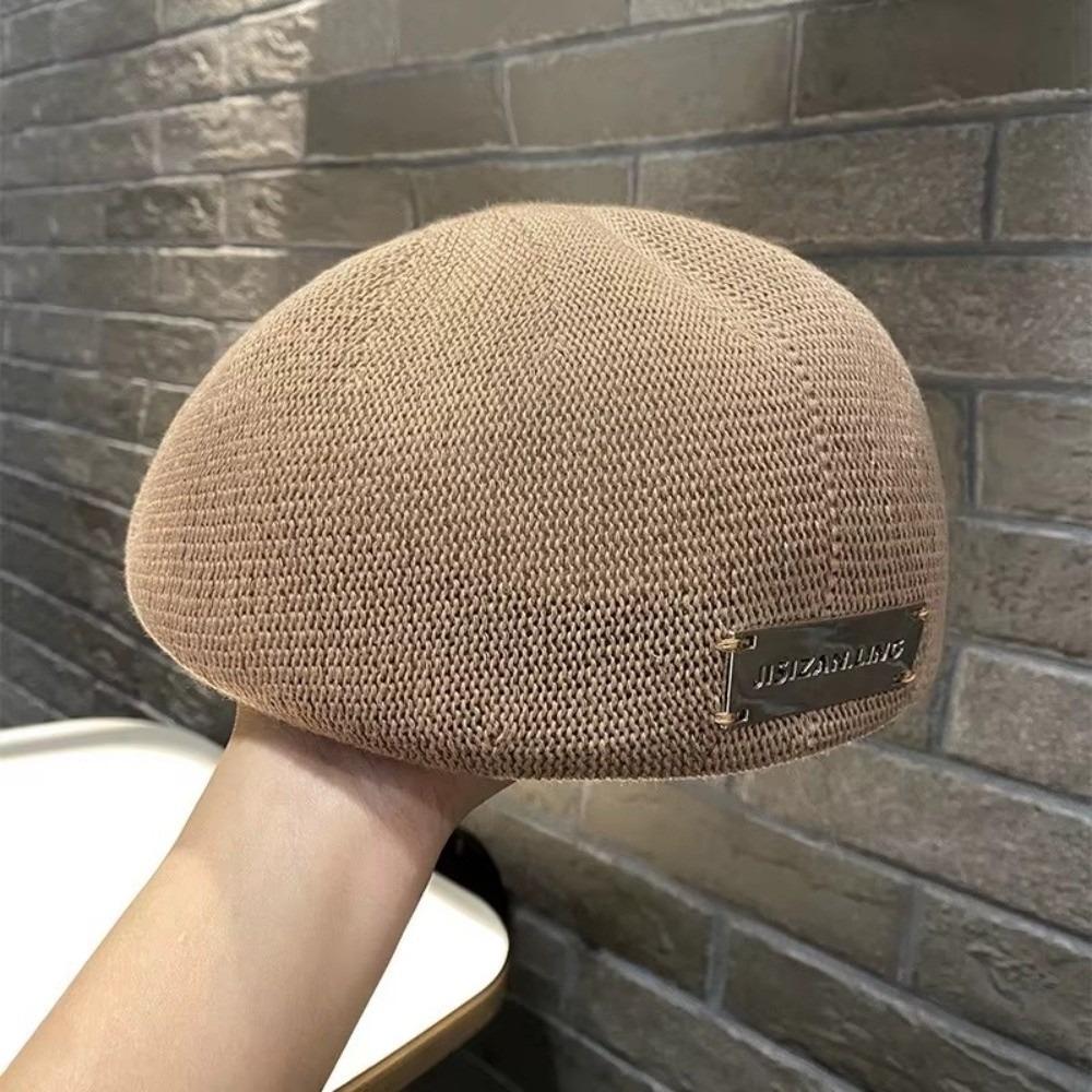 

Fashion Accessory Women s Berets Hat Mesh Structured Plain Cap New French Artist Hat Spring/Summer
