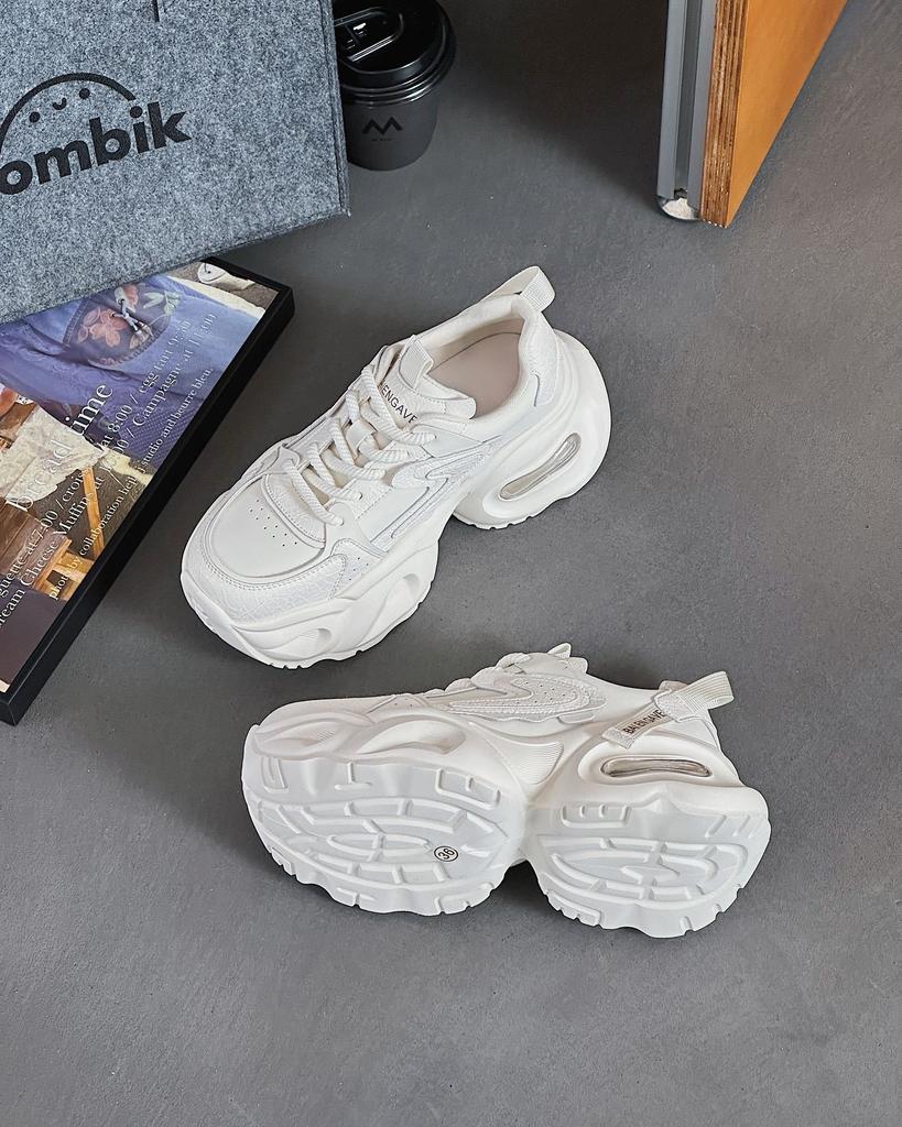 Internet Celebrity Dad Shoes Women Super Fire 2025 Summer New Popular Thick Sole Heightening Mesh Breathable Sports Casual Net Shoes