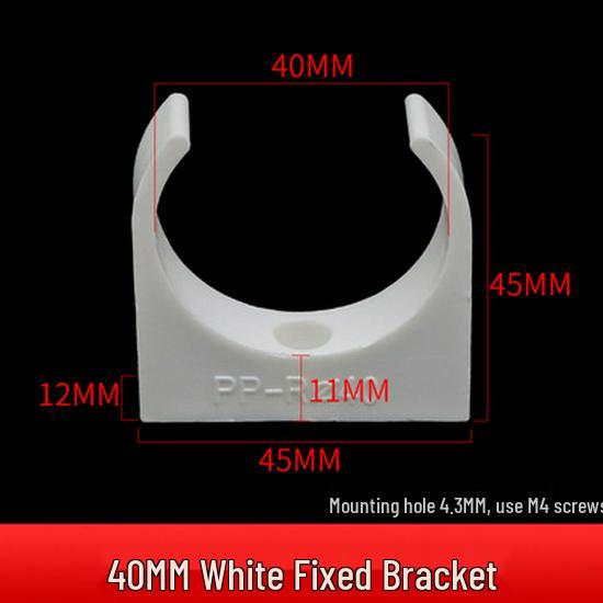 Versatile White Vertical Motor Bracket: Plastic Mounting Base for 130/300/370 Motors.