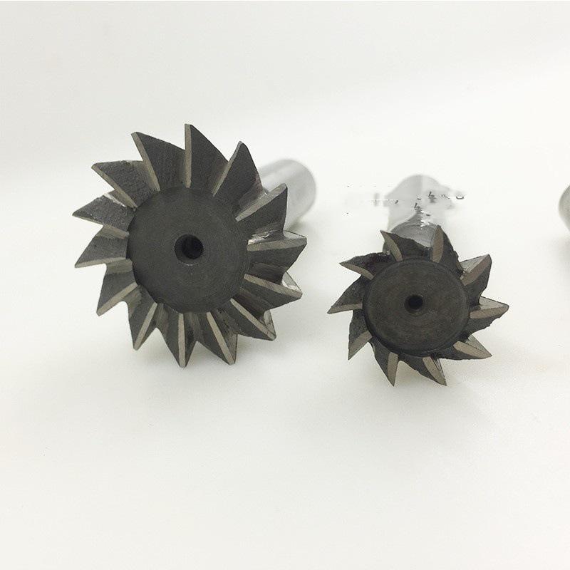 High-Speed Steel Dovetail Slot Cutter, Straight Shank, White Steel, 45/50/55/60mm Blade.
