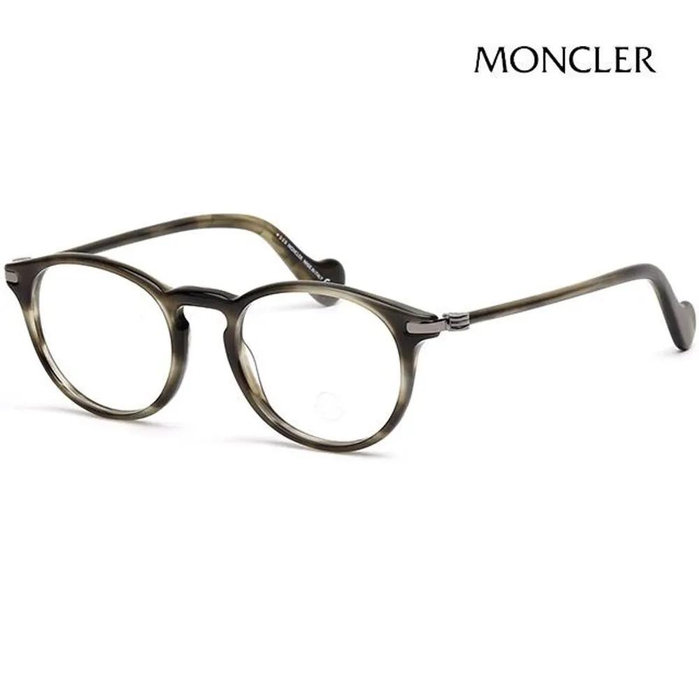 Moncler Eyeglass Frames ML5044 052 Thin Horn-rimmed Men s Women s Fashion Round