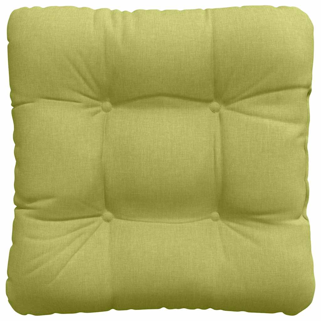 Seat Cushions 4 pcs Light Green 40 x 40 x 12 cm Fabric