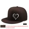Single Love Design Printed Peaked Cap Urban Trend Hip-hop Unisex Versatile Simple Adjustable Flat Brim Hat