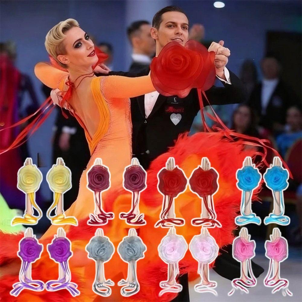 Wrist Strap Modern Dance Hand Sleeve Stereo Flower Latin Dance Accessories  Samba Dance