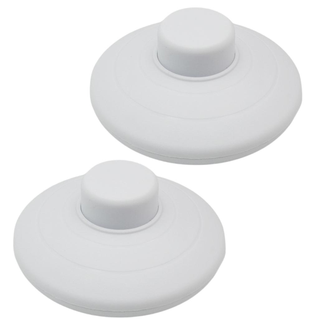 2Pcs Round Foot Reset Button Online Switches Step On Button Control Floor Footswitch Foot Pedal Push Switches Enduring