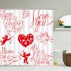 Home Decor Pink Couple Shower Curtain Shower Curtain Waterproof Fabric Modern Love Romantic Shower Curtain Bathroom Decor