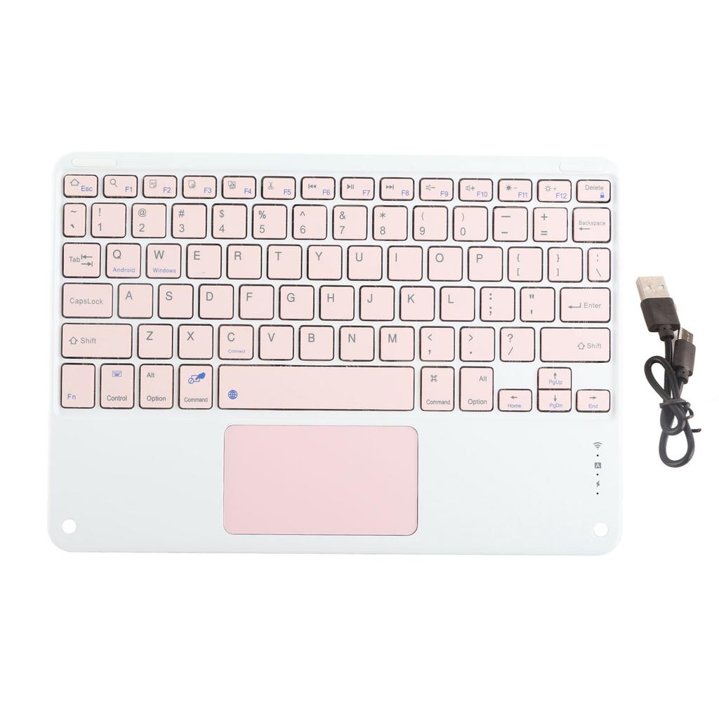   Keyboard with Touchpad 78 Keys   Slim Silent Portable Wireless Keyboard for Smart Phones Tablets Laptops