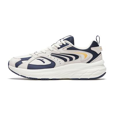 AT956 Rutschfeste Verschleißfeste Stoßdämpfende Low-Top Retro Laufschuhe Herren Sneaker Weiß Blau 912345599-2