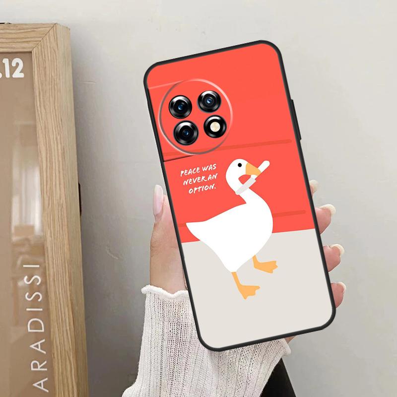 Cartoon Funny Goose Case For OnePlus Nord CE 5 3 4 Lite N20 N30 OnePlus 13T 10T 8T 11 12 13 15 R 9 10 Pro Cover