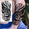 1 Blatt Realistische Falsche Löwen Temporäre Tattoos Für Männer Erwachsene Frauen Übertragbarer Einweg-Tattoo-Aufkleber Wasserdichte Körperkunst