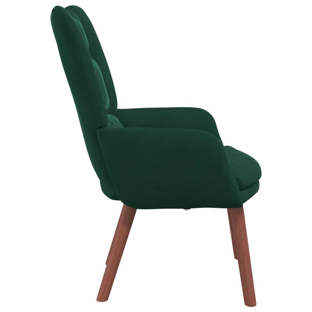 Armchair Dark Green 63 X 67 X 94 Cm Velvet