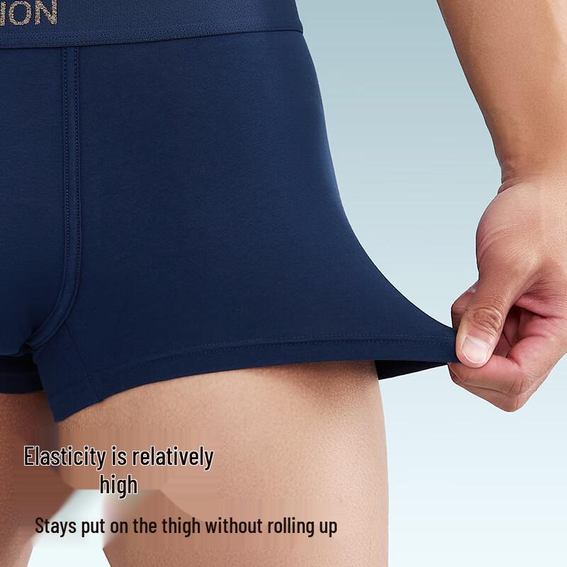 Goldlion Men's 7A Antibacterial Cotton Blend Boxer Briefs (3-Pack)