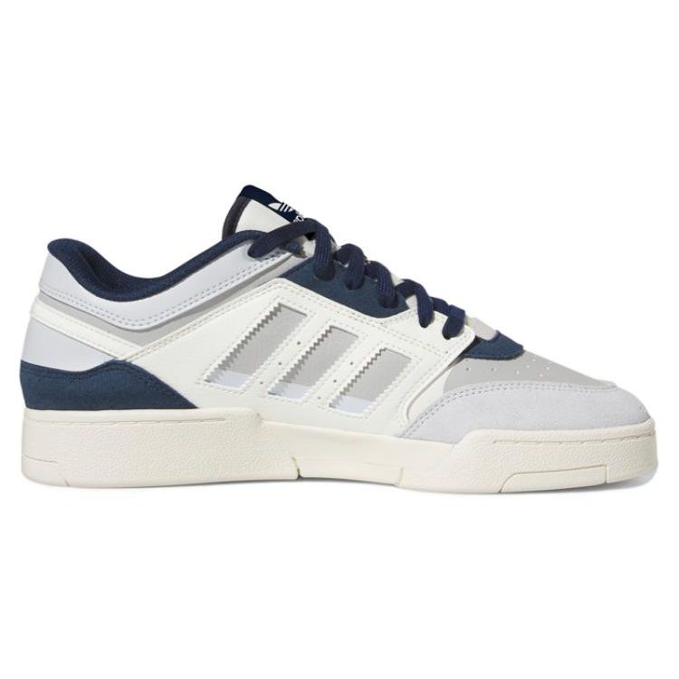 adidas Drop Step Low Off White Halo Blue Unisex Sneakers Cream Grey-Two HQ7119