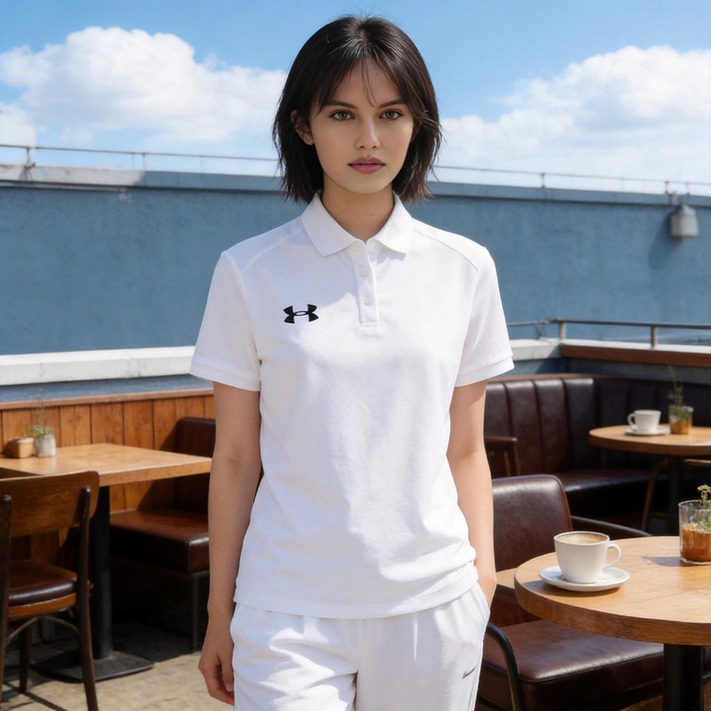 Under Armour American Slim Fit Comfortable Versatile Sports Commuting Breathable Polo Short Sleeve T-Shirt Unisex Tops 26500511-100