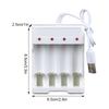 USB 5th And 7th Battery Chargers Rechargeable Fast Charging Tool 4-slot Battery Charger Adapter
