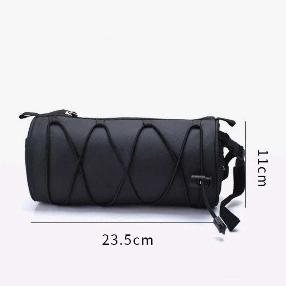 Multifunctional Bicycle Front Frame Bag Oxford Fabric Large Capacity Bike Storage Organizer With Elastic Band Cycling Accessory