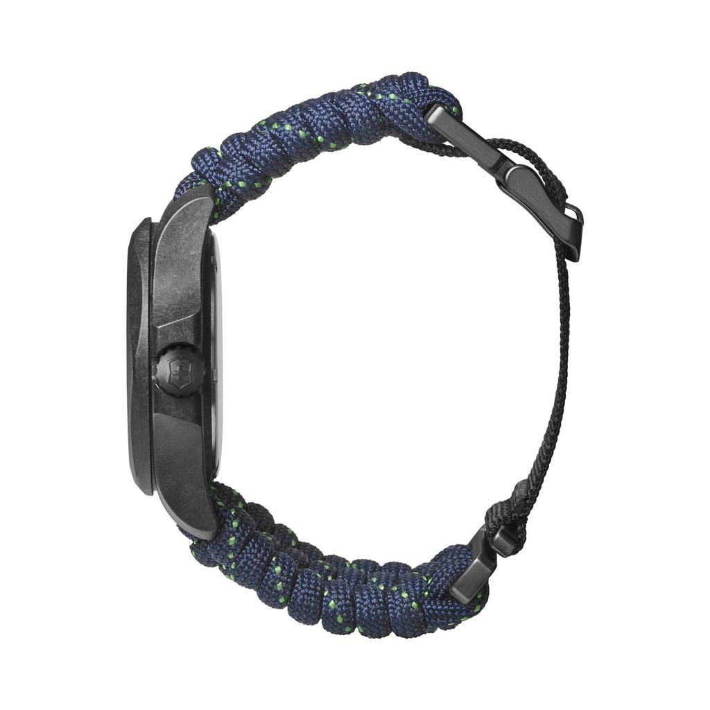 VICTORINOX CARBON Watch Carbon Case Black Paracord Quartz Waterproof Gift Analog 241860 I.N.O.X. Men's []
