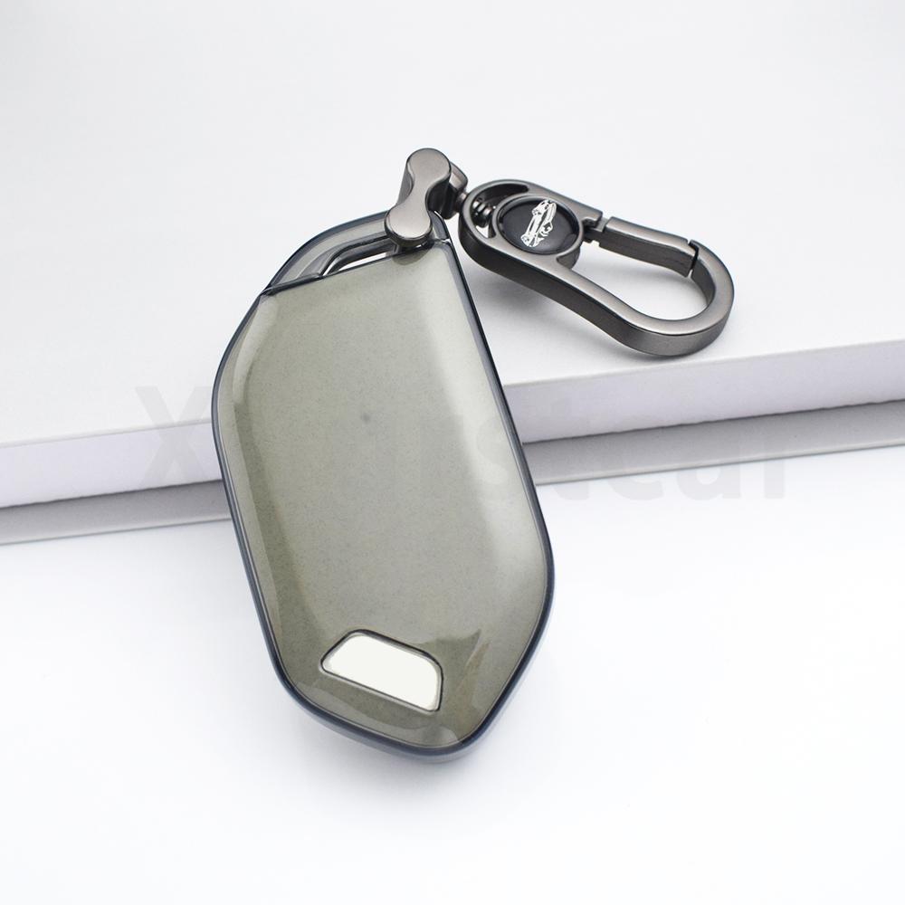 Auto Car Key Case Cover Shell Fob Transparent Tpu For Kia Picanto Ev9 Sorento Mq4 Carnival K8 Morning K5 Carens Rio Seltos