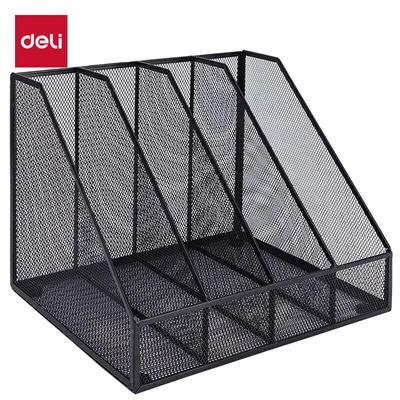 Deli Metal 4-Compartment Desktop File Organizer