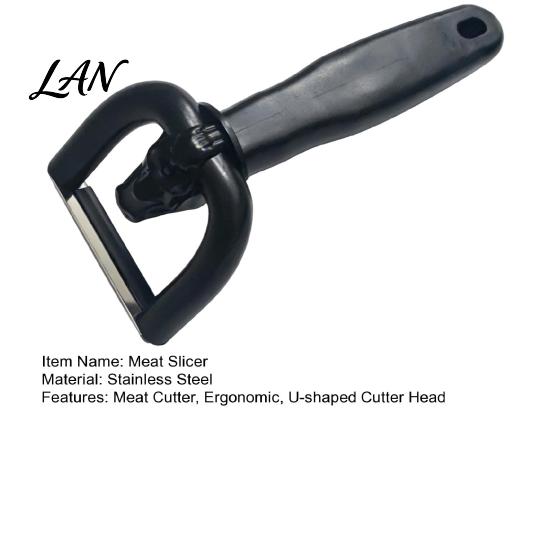 Professional Culinary Slicing Tool Handheld Meat Fat Trimmer, Ergonomic Anti-slip Handle And U-Shaped Curved Food Grade Steel Blade Cutter,