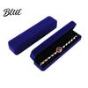 Jewelry Organizer Box Velvet Necklace Gift Storage Dust-Proof Small Handicraft