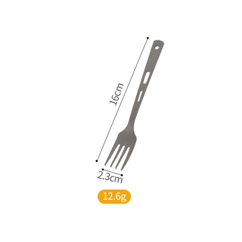 Portable Titanium Camping Cutlery Set Standard